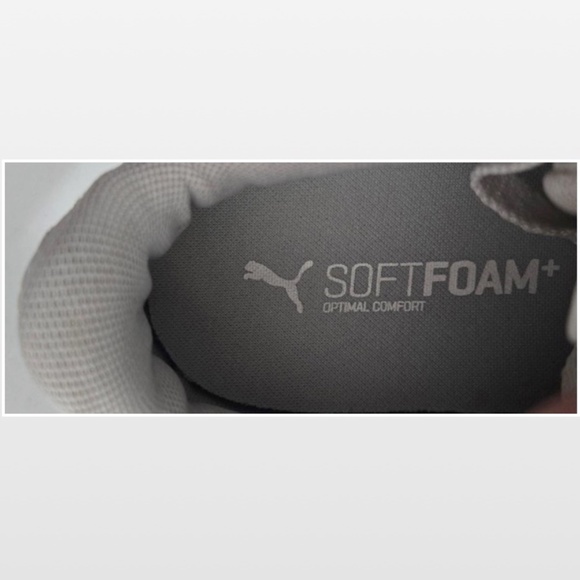 Puma Shoes Kids Size 12.5 White Leather Black Carina Lift Graphic Platform Youth - Picture 13 of 14